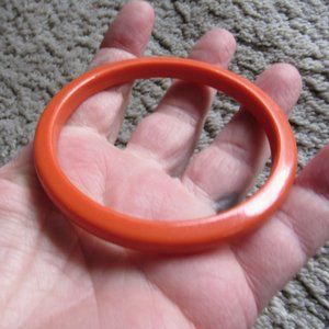 Vintage Orange Plastic Spacer Bangle